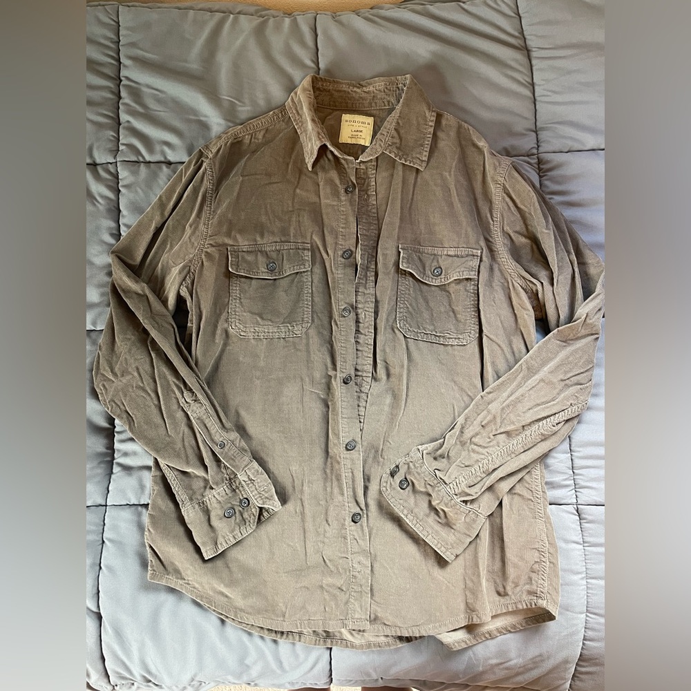 Brown Corduroy Sonoma Shirt
